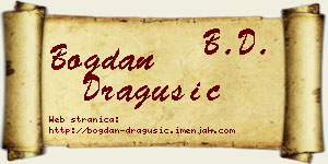 Bogdan Dragušić vizit kartica